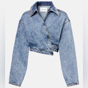 Alaïa Denim Spiral Jacket